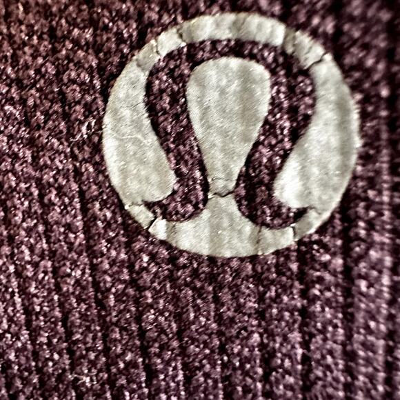 Lululemon In The Flow Crop II Heathered Bordeaux Drama Seamless Yoga 16" 6 - Picture 4 of 5